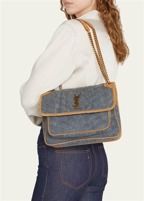 new ysl tote bag|YSL denim tote.